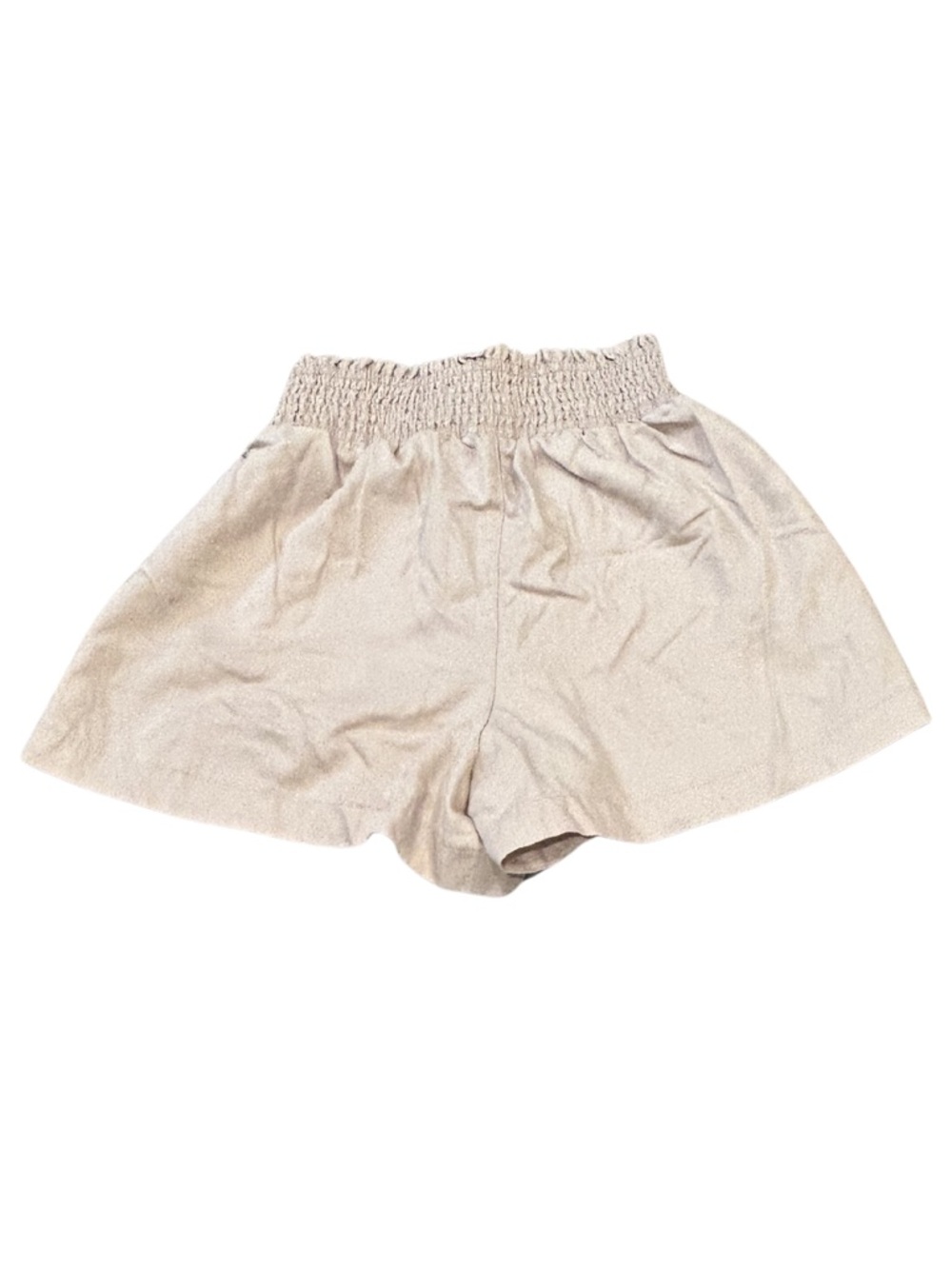 Abercrombie & Fitch Smocked Waist Shorts | Taupe/Tan | Size XS - Picture 2 of 4